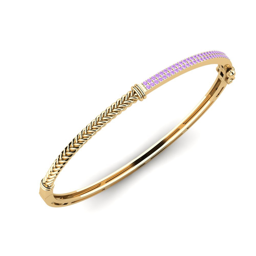 Améthyste Bracelet jonc femme Wearde