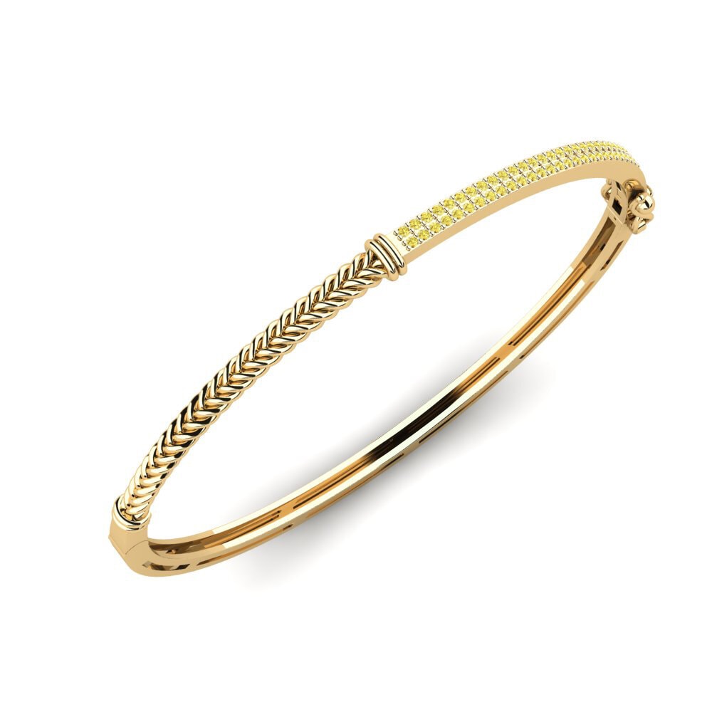 Rund Gelber Saphir Damen armreif Wearde