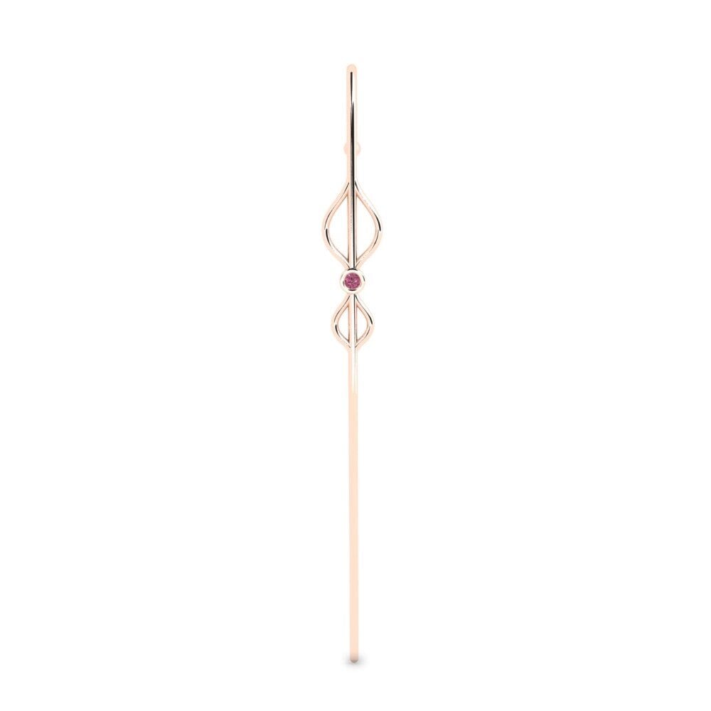 Rotgold 585 Rhodolit-Granat Ohrpiercings Brytta