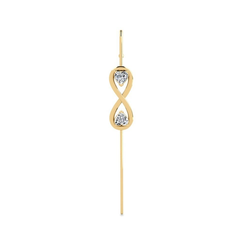 14k Yellow Gold Earring Heans