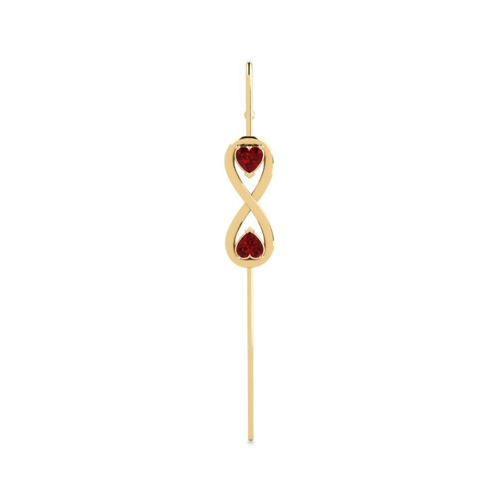 Ruby (Lab Created) Earring Heans