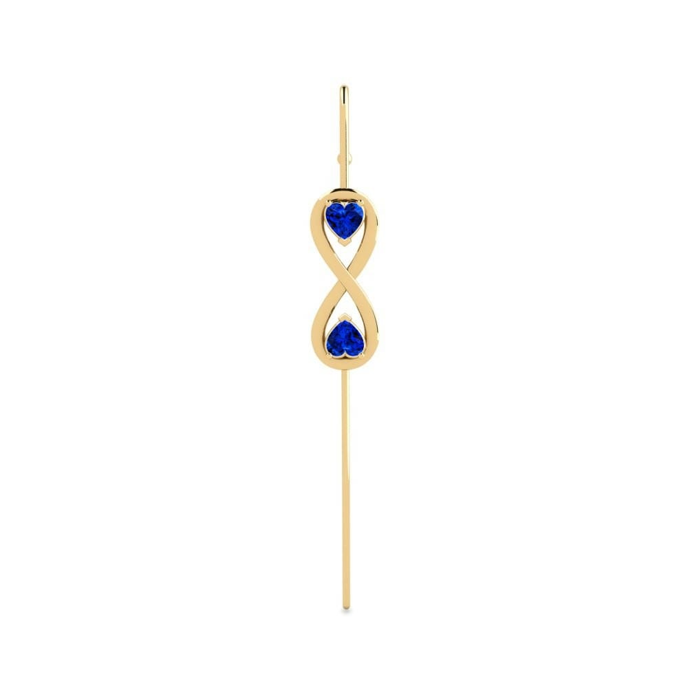 Sapphire (Lab Created) Earring Heans