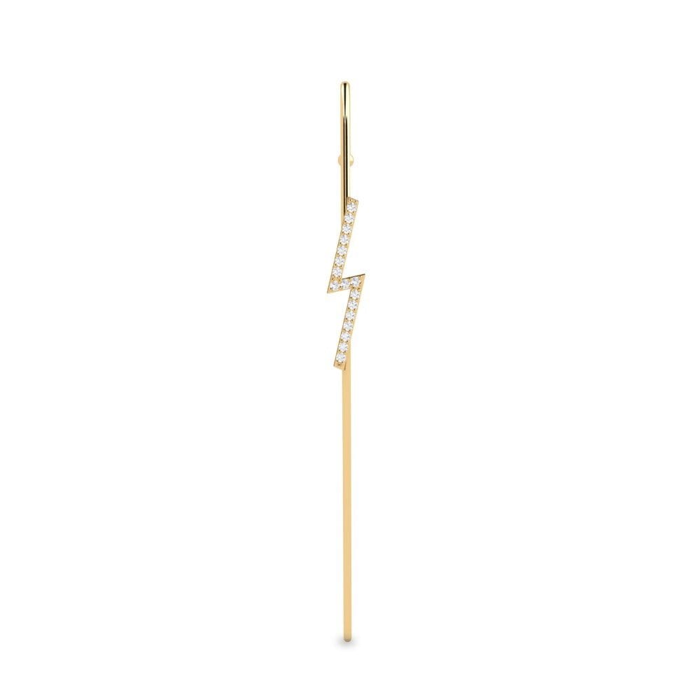 Zafiro blanco Pendientes Nalas