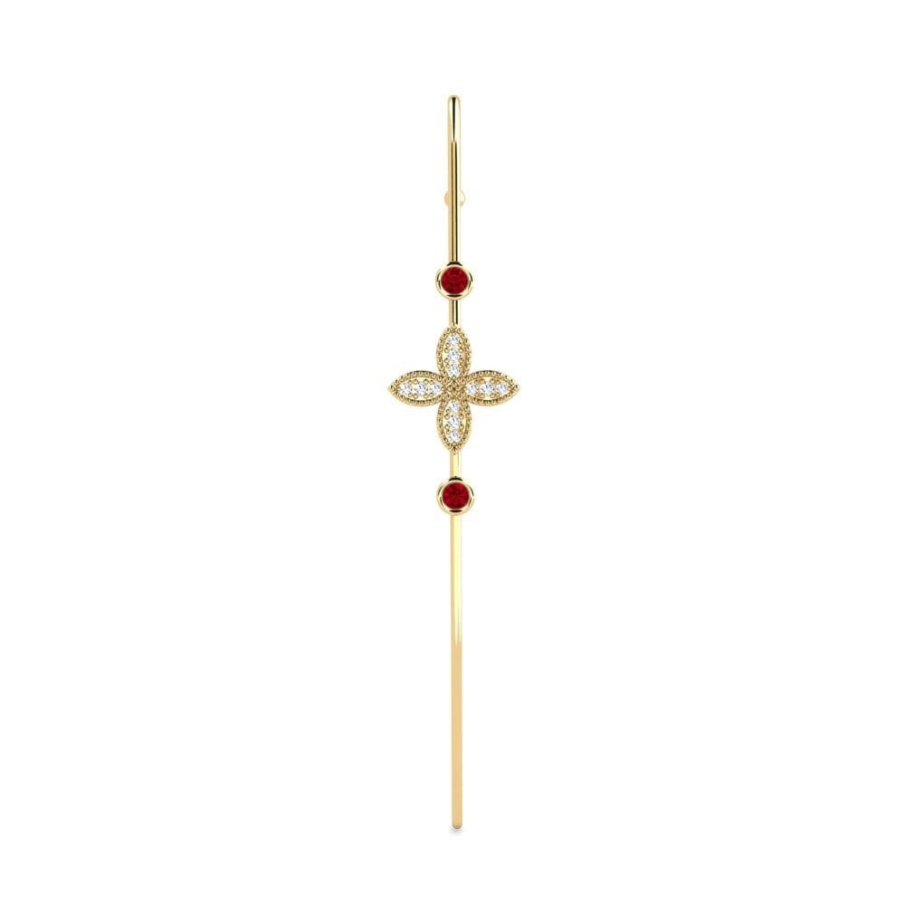 Circonita Roja Pendientes Owremyn