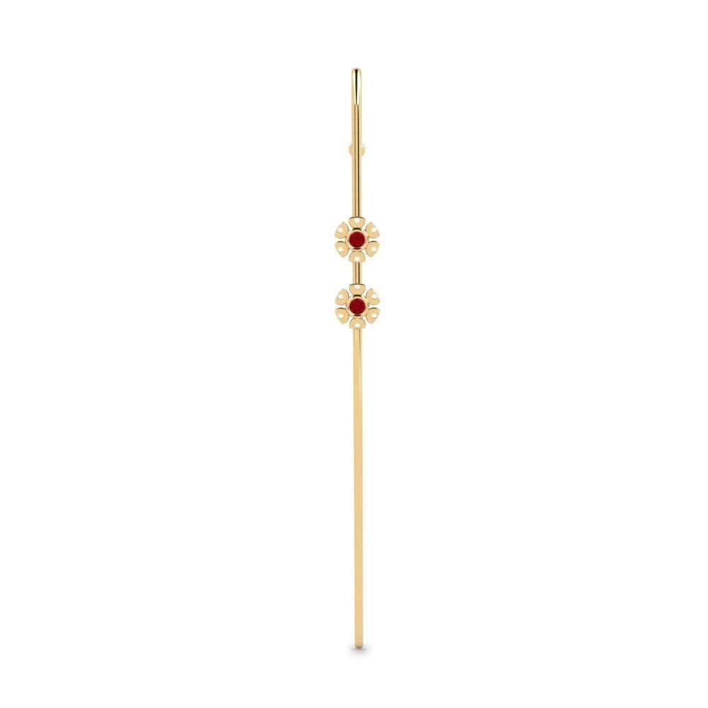 Circonita Roja Pendientes Phobl