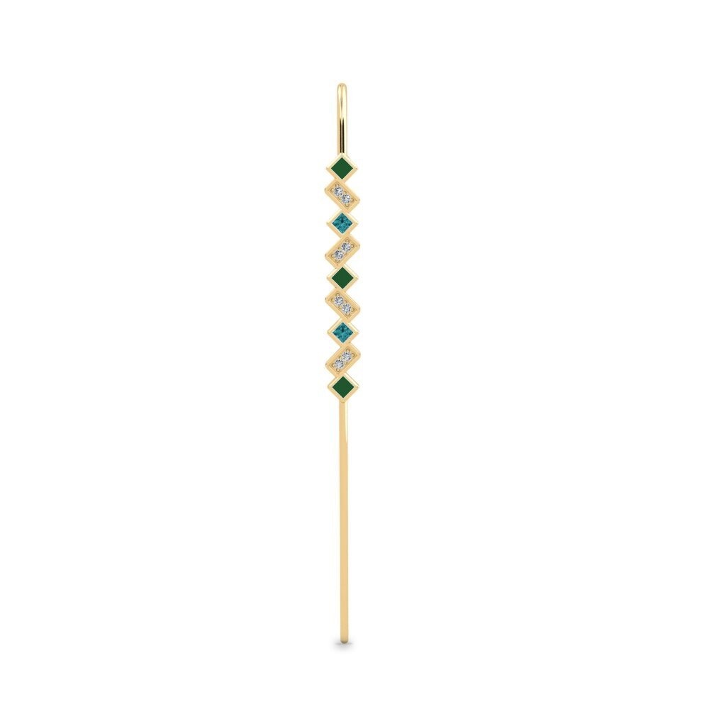 Blauer Diamant Ohrpiercings Sollea