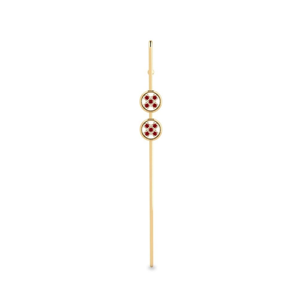 Circonita Roja Pendientes Wadode