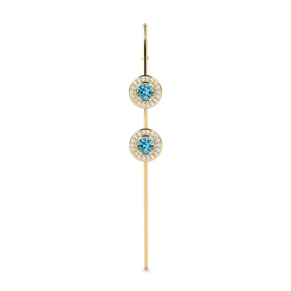 Blue Zircon Ear Piercing Yuans