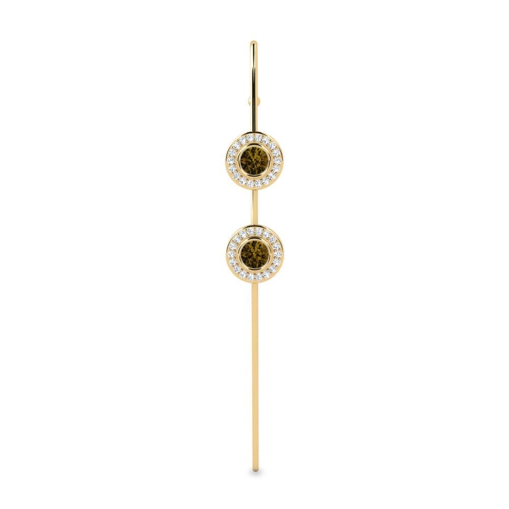 Brown Zircon Ear Piercing Yuans