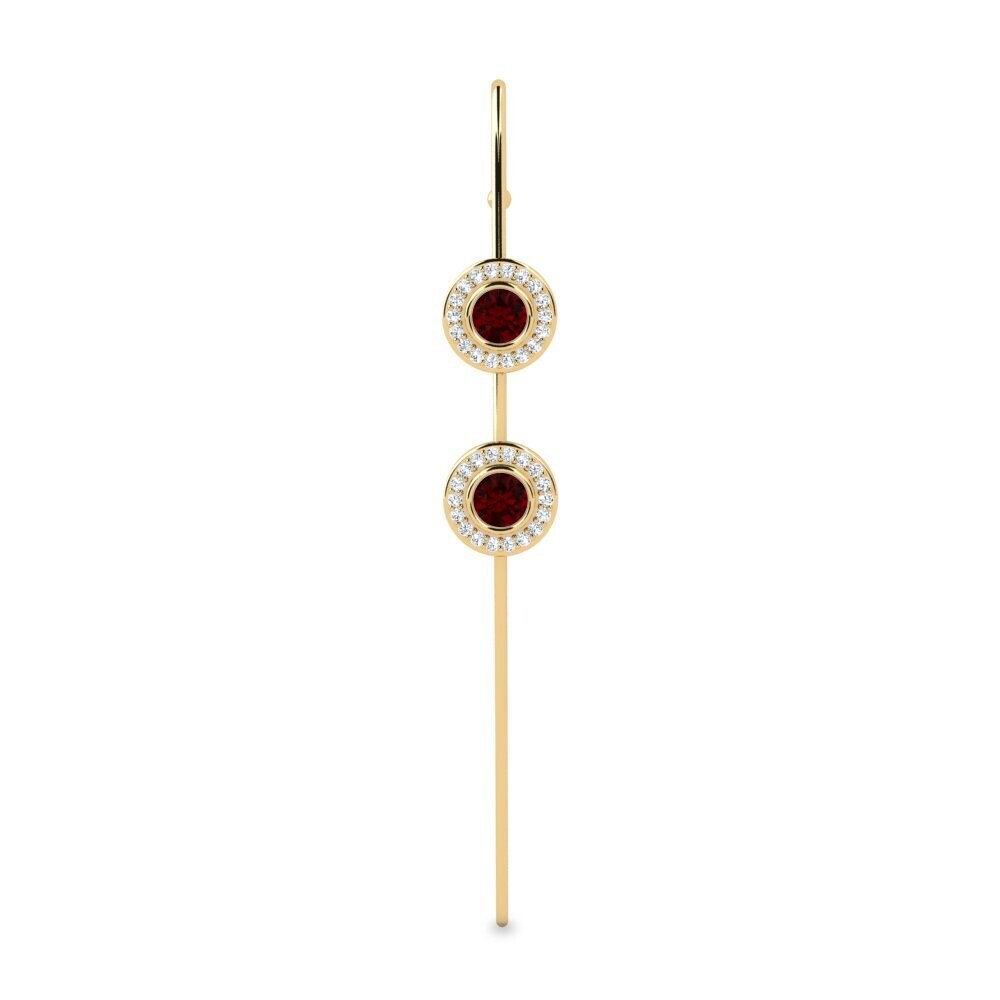 Garnet Ear Piercing Yuans