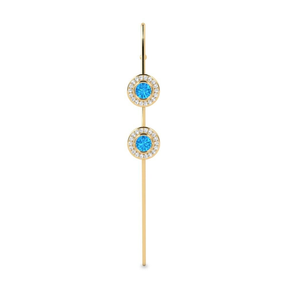 Blue Topaz Ear Piercing Yuans