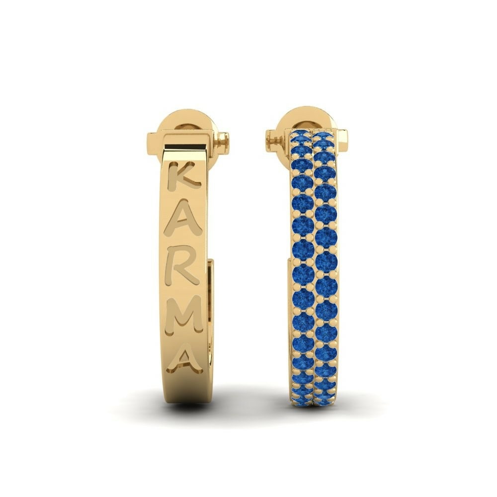 Γυναικείο σκουλαρίκι Ametsa Σβαρόφσκι Μπλε
