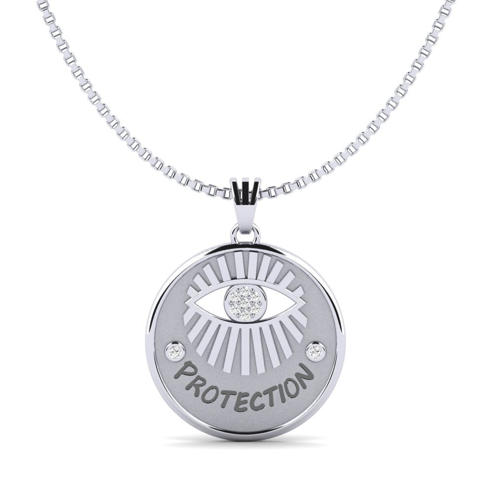 950 Platin Moissanit Damen anhänger Assumption