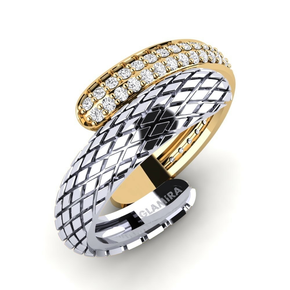 9k White & Yellow Gold Ring Available