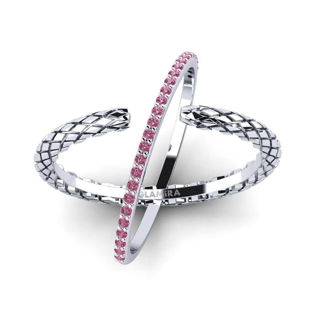 18ct White Gold Rhodolite Garnet Ring Beneficiary