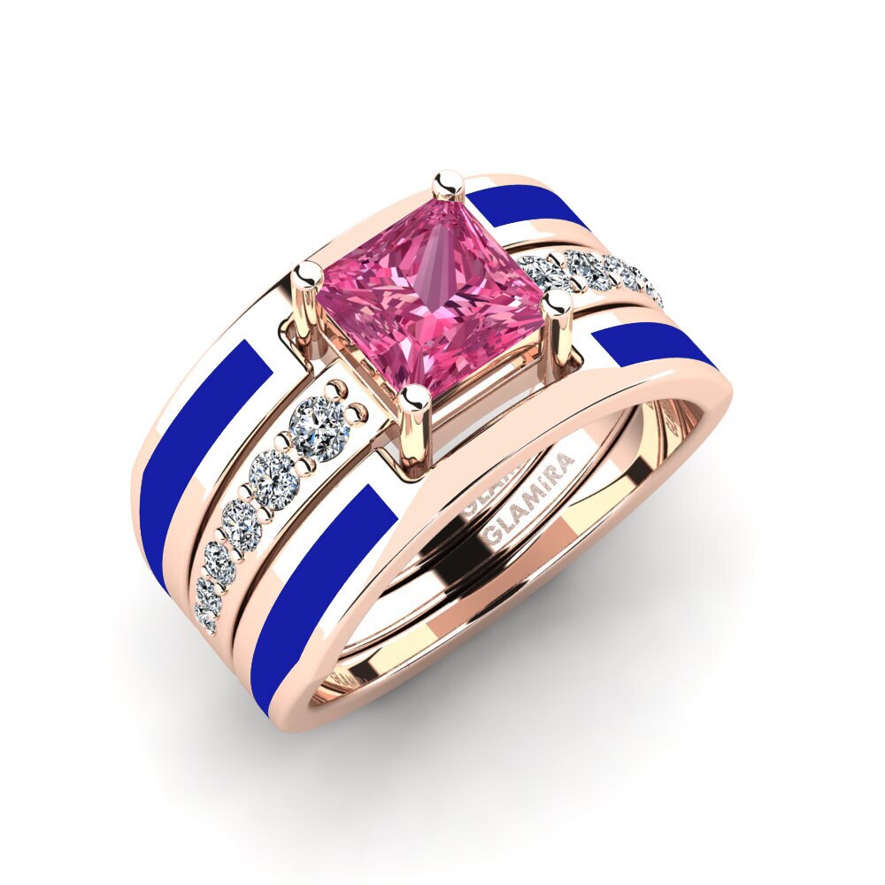 Pink Tourmaline Ring Andode SET