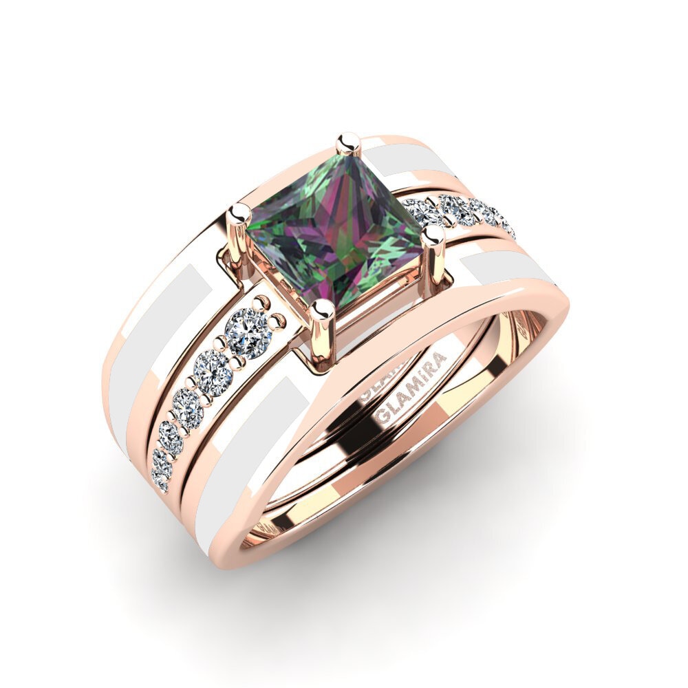 Mystic Topaz Ring Andode SET