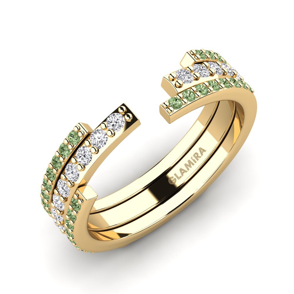 Enhancer Green Diamond Ring Hashtro SET