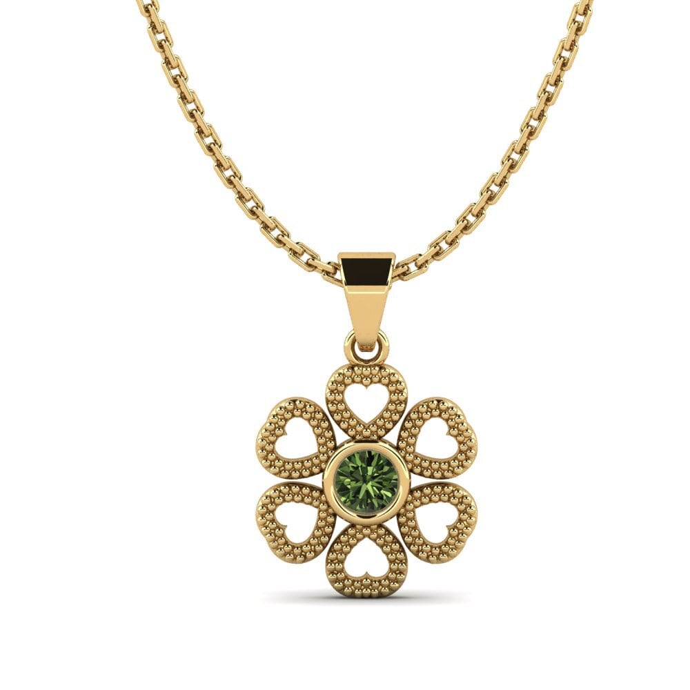 Green Sapphire Women's Pendant Accure