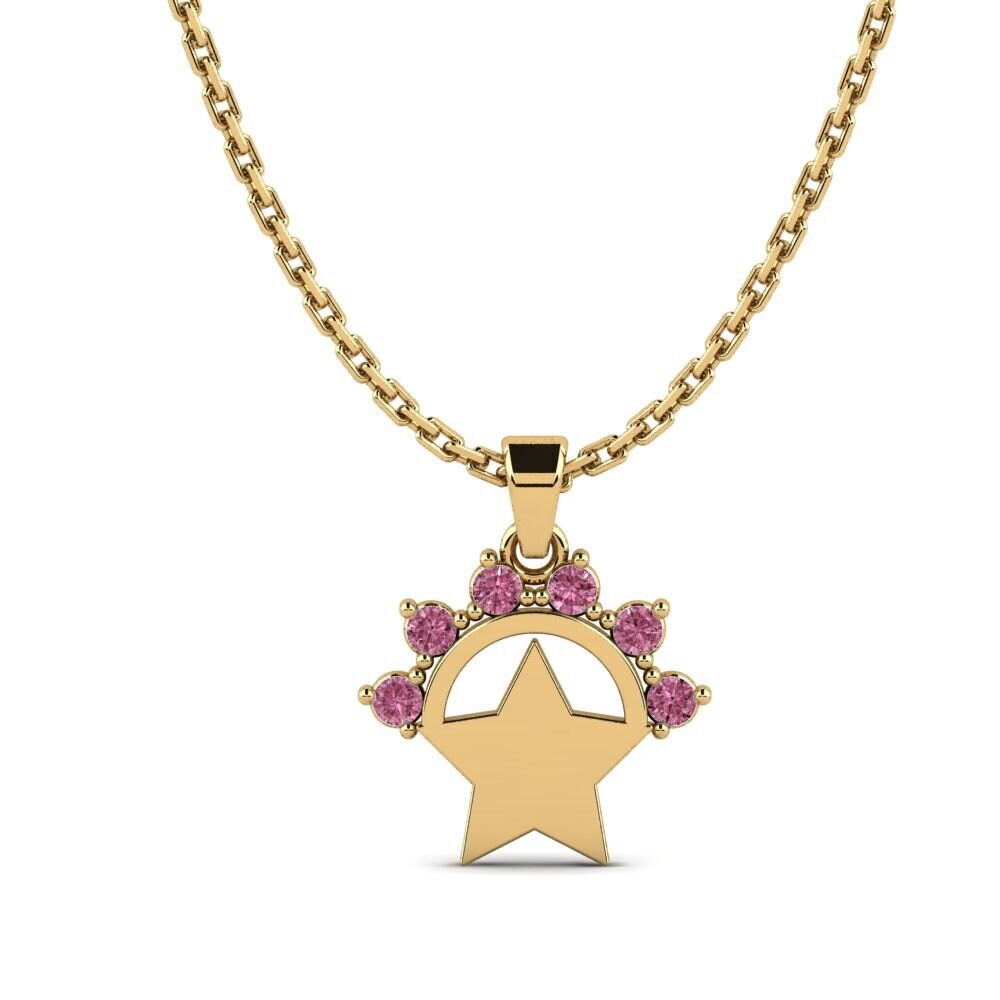 Rhodolite Garnet Women's Pendant Affromt