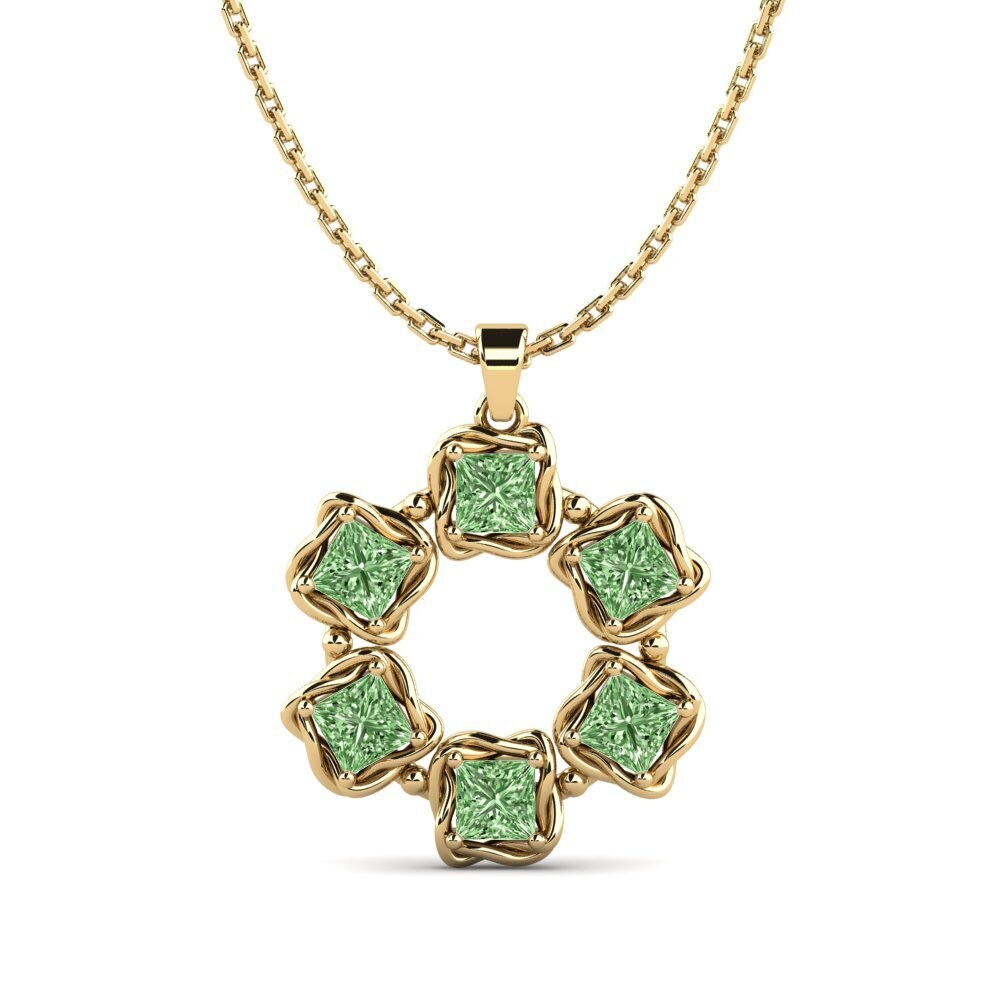 Green Diamond Women's Pendant Answer