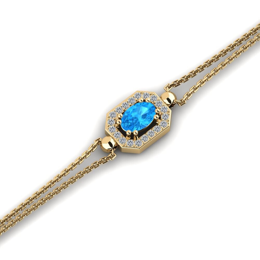 Blue Topaz Women's Bracelet Budeliere