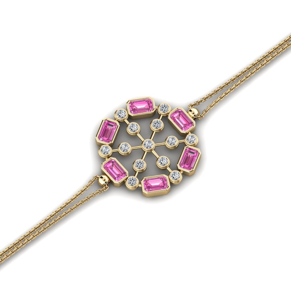 Pink Topaz Women's Bracelet Merlan