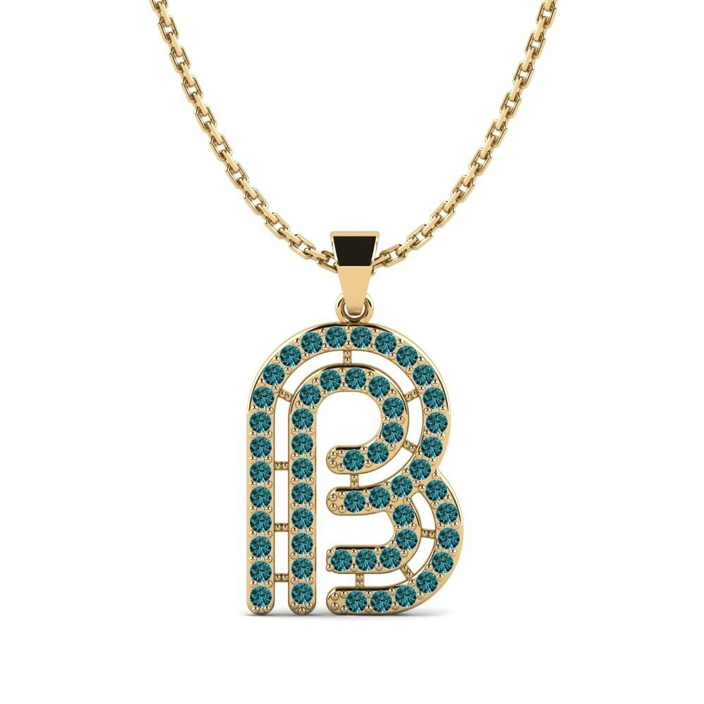 Blauer Diamant Damen anhänger Iribil - B
