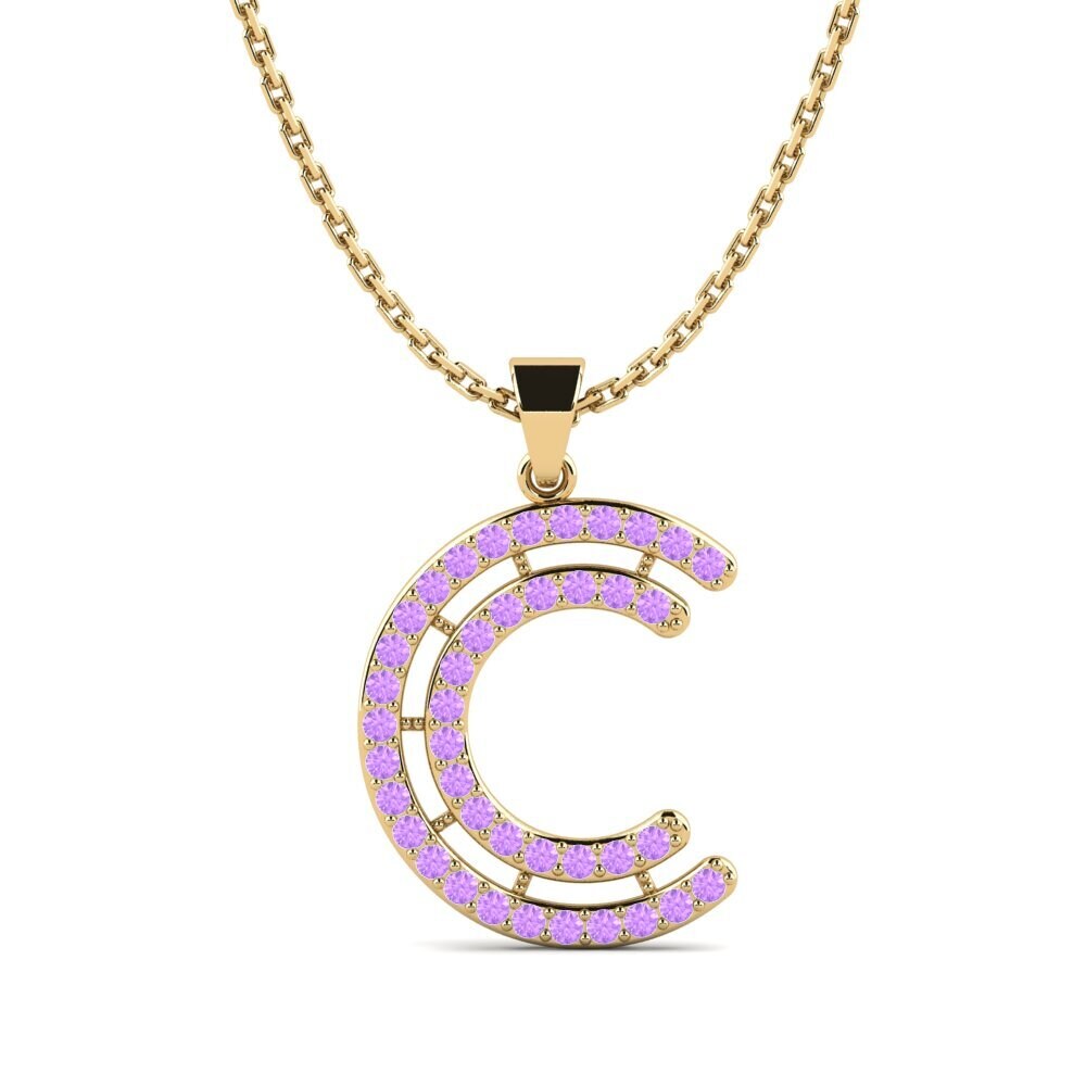 Amethyst Damen anhänger Iribil - C