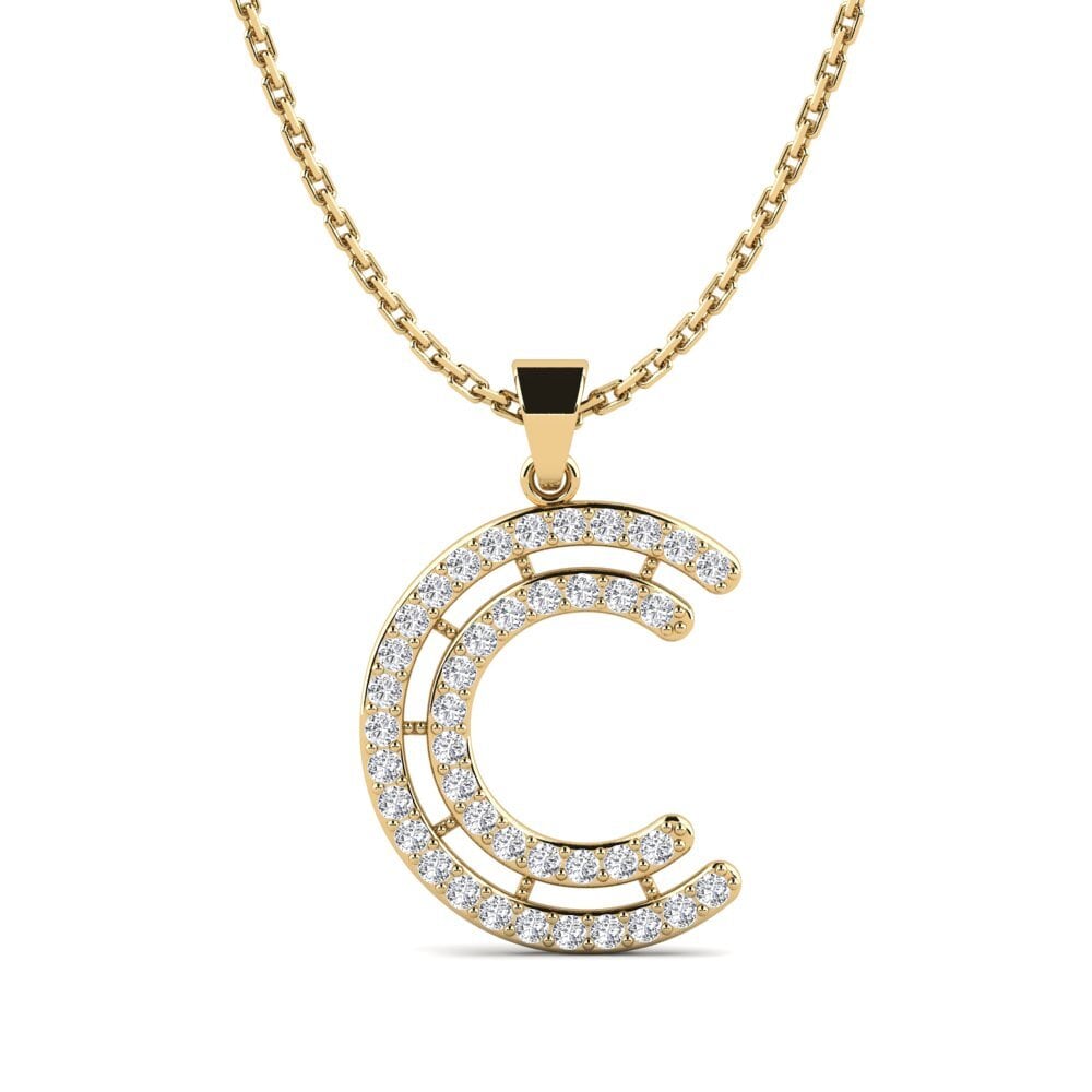 Labor-gezüchteter Diamant Damen anhänger Iribil - C