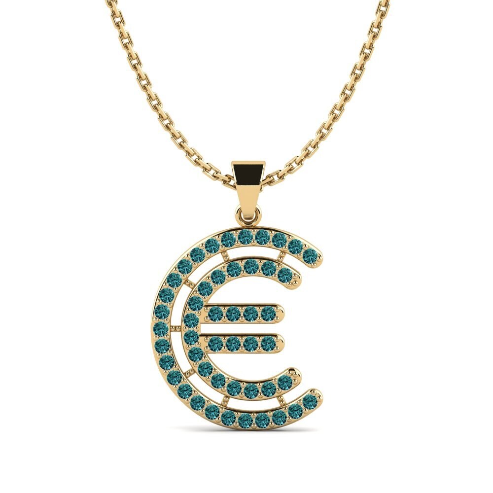 Blauer Diamant Damen anhänger Iribil - E
