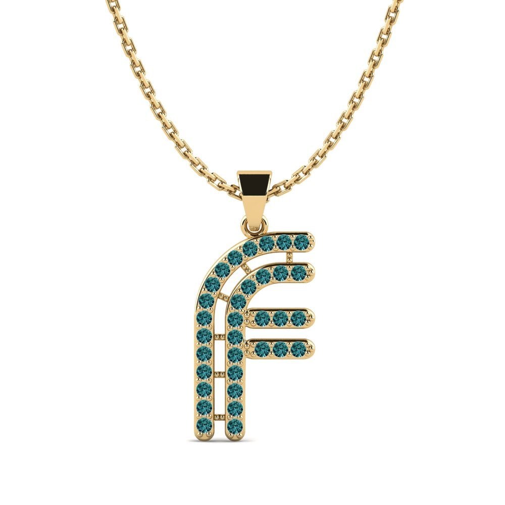 Blauer Diamant Damen anhänger Iribil - F