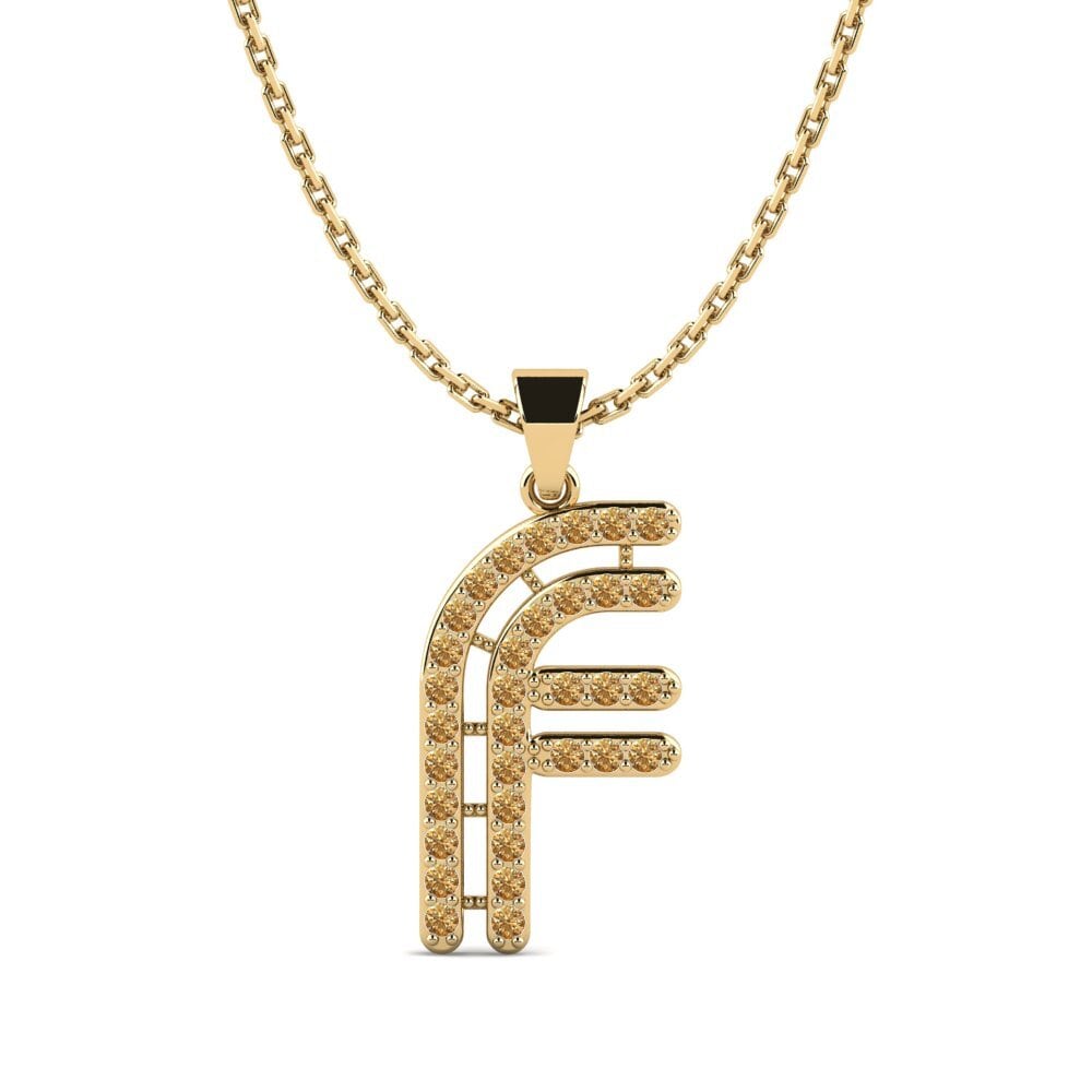 Brauner Diamant Damen anhänger Iribil - F