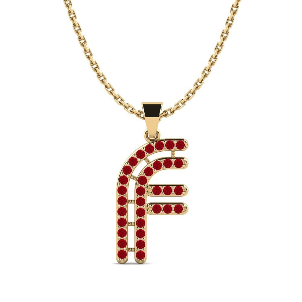 Roter Zirkonia Damen anhänger Iribil - F