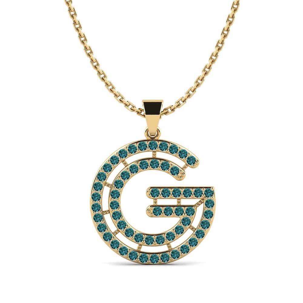 Blauer Diamant Damen anhänger Iribil - G