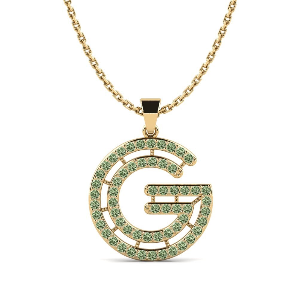 Grüner Diamant Damen anhänger Iribil - G