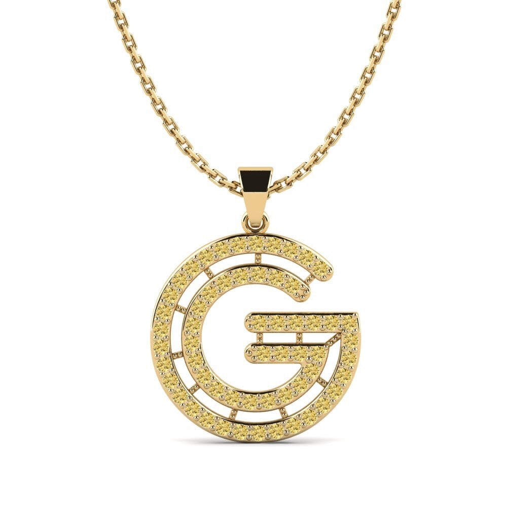 Gelber Diamant Damen anhänger Iribil - G