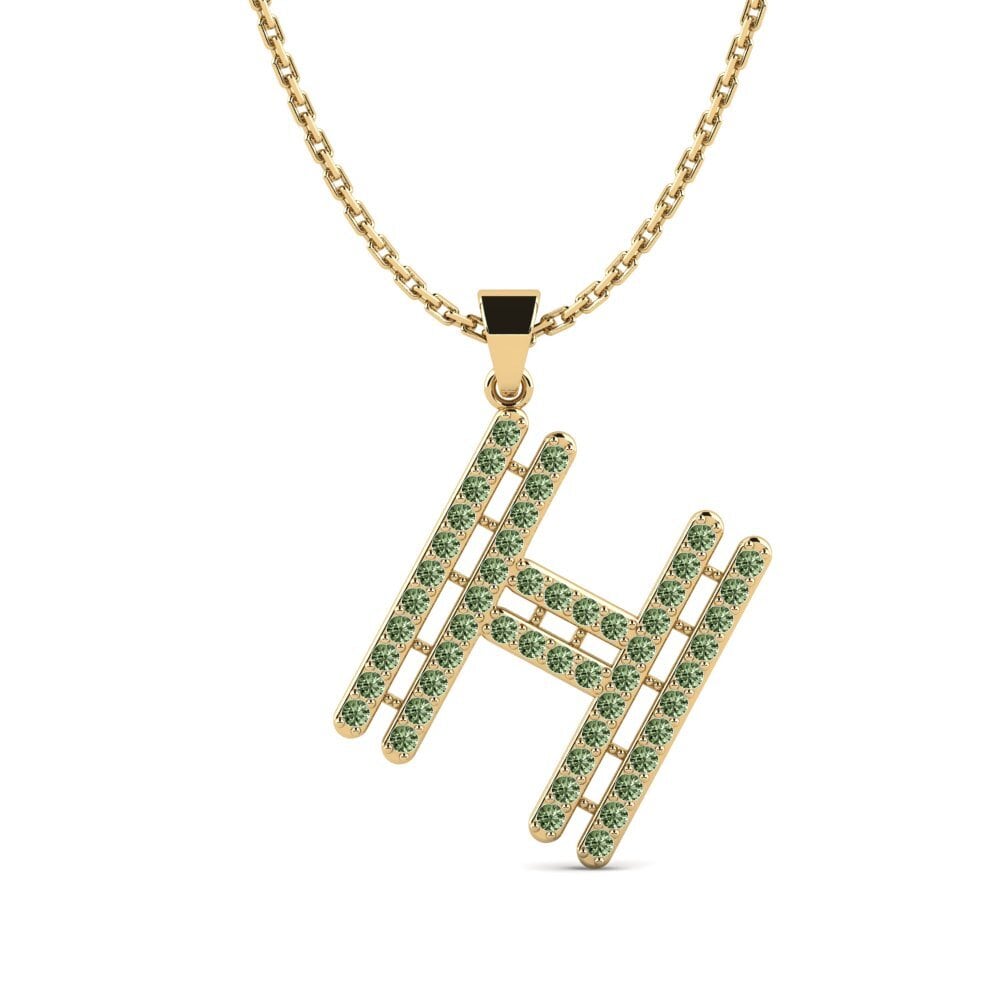 Grüner Diamant Damen anhänger Iribil - H
