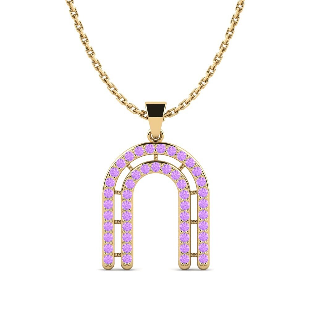Amethyst Damen anhänger Iribil - N