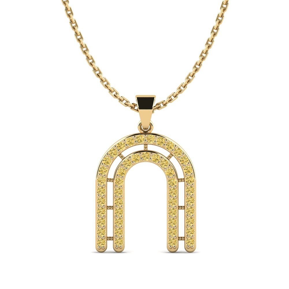Gelber Diamant Damen anhänger Iribil - N