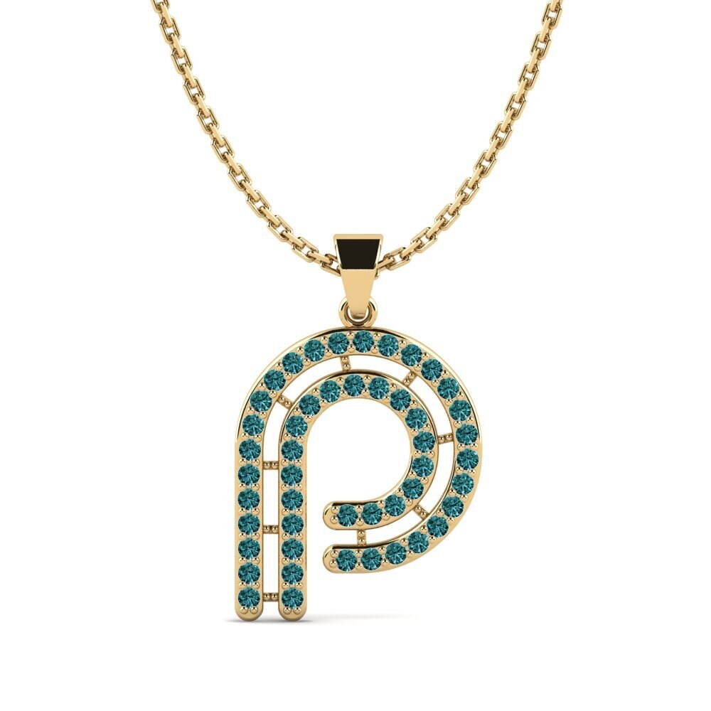 Blauer Diamant Damen anhänger Iribil - P