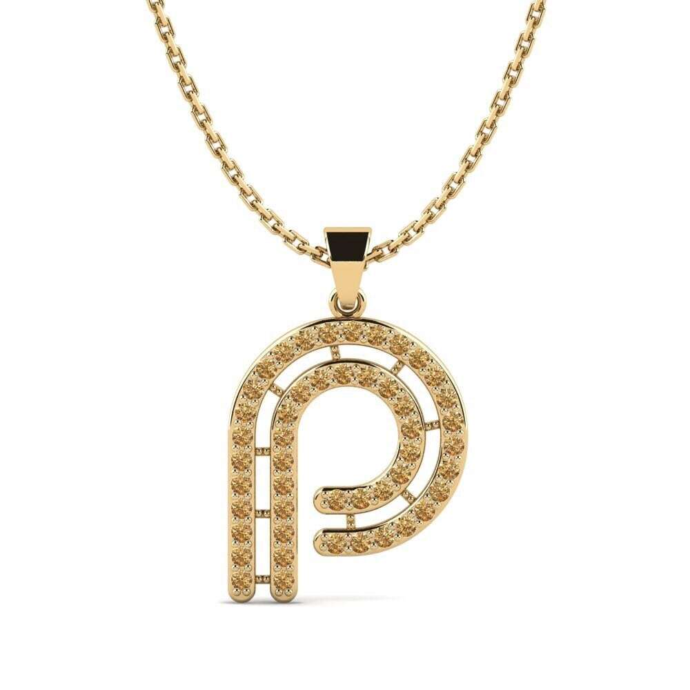Brauner Diamant Damen anhänger Iribil - P