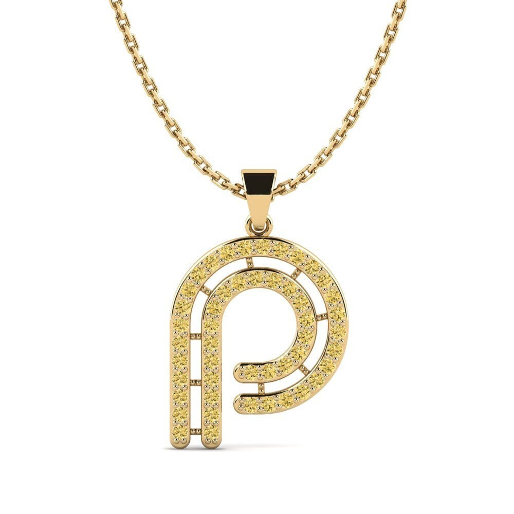 Gelber Diamant Damen anhänger Iribil - P