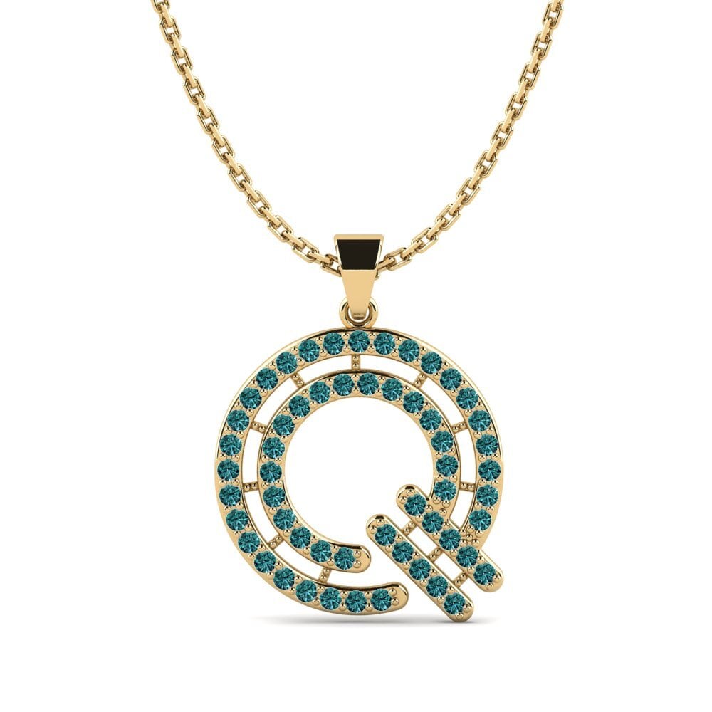 Blauer Diamant Damen anhänger Iribil - Q