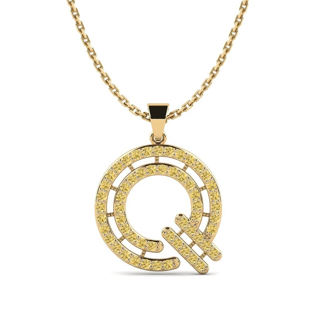 Gelber Diamant Damen anhänger Iribil - Q