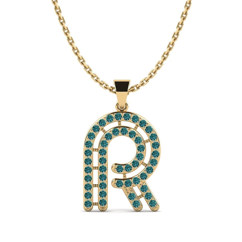 Blauer Diamant Damen anhänger Iribil - R