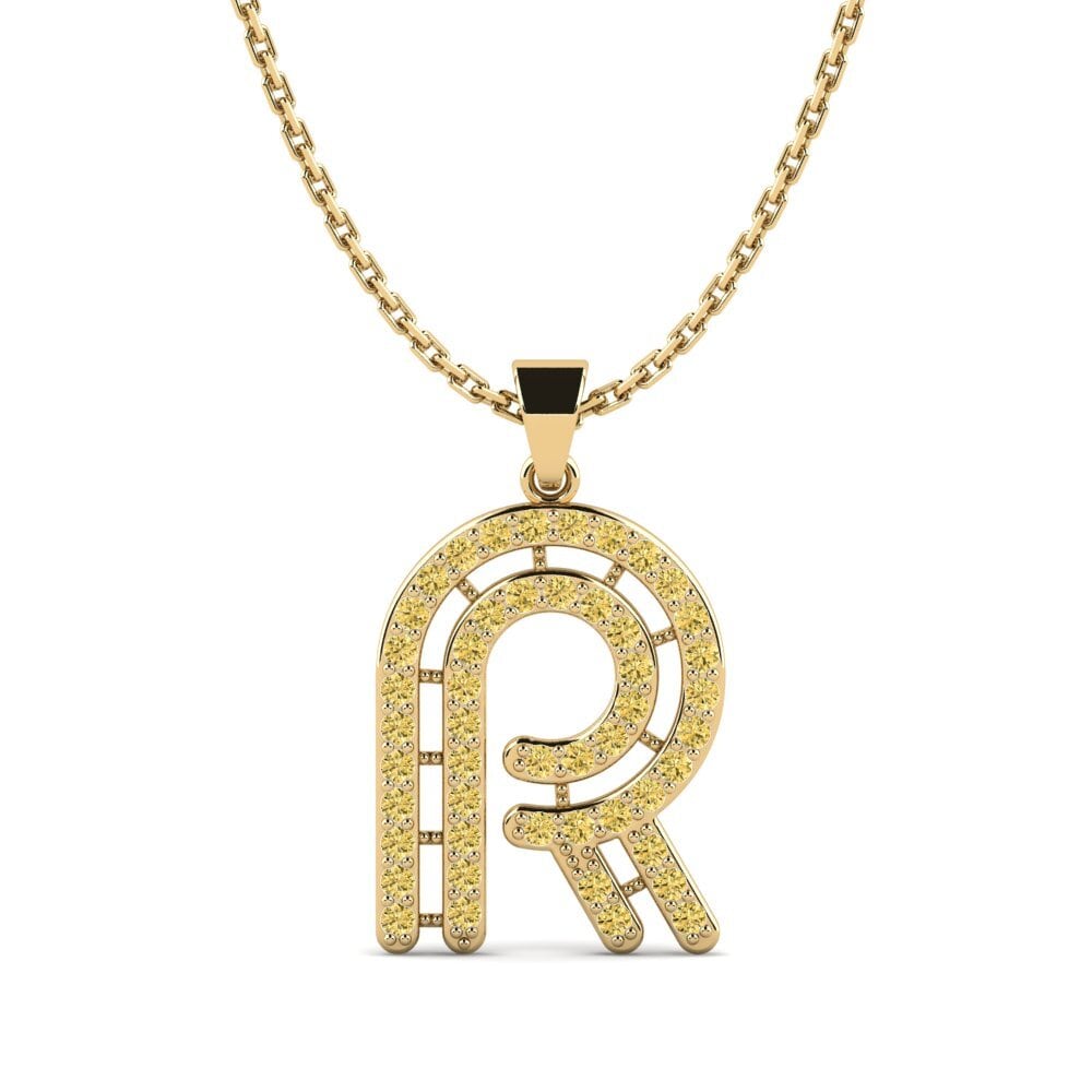 Gelber Diamant Damen anhänger Iribil - R