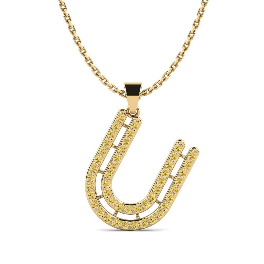 Gelber Diamant Damen anhänger Iribil - U