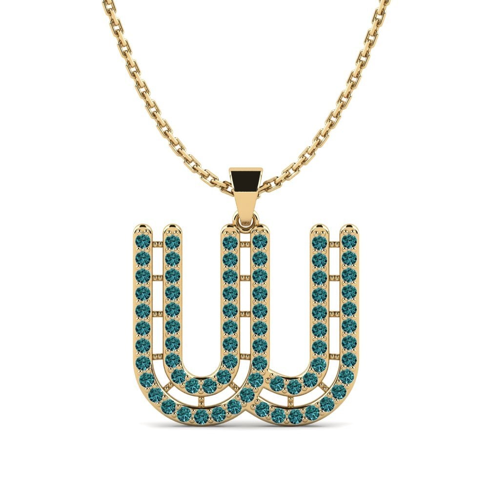 Blauer Diamant Damen anhänger Iribil - W