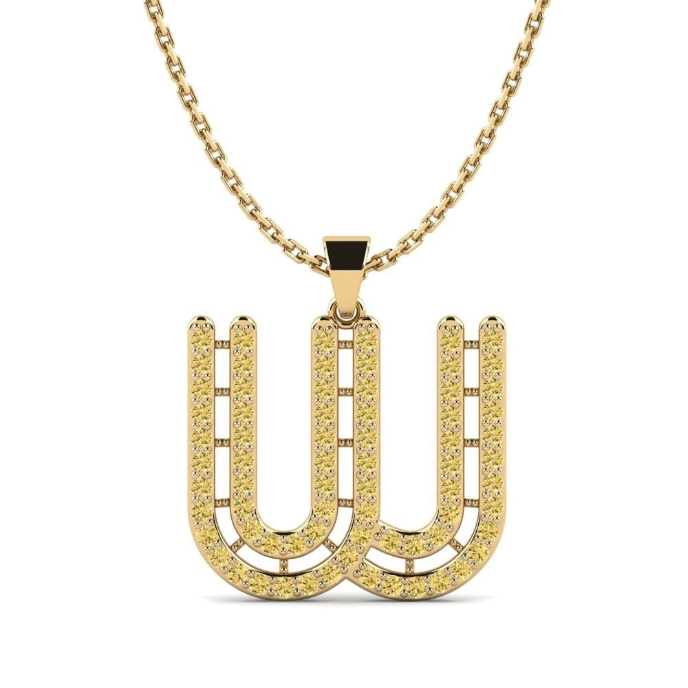Gelber Diamant Damen anhänger Iribil - W